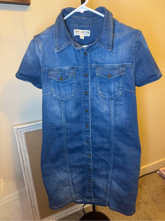 Idyllwind Dresses & Skirts - Idyllwind Blue Denim Shirt Dress